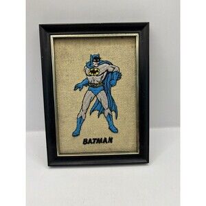 Rare Needlepoint Batman Pictures 1966 READ! Vintage 5x7 National Pubs Periodical